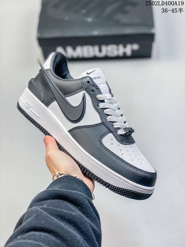 100 重磅联名来了，再度携手韩裔美籍设计师Yoon Ahn主理时尚品牌Ambush X Nike Air Force 1 Low Sp"Phantom"空军一