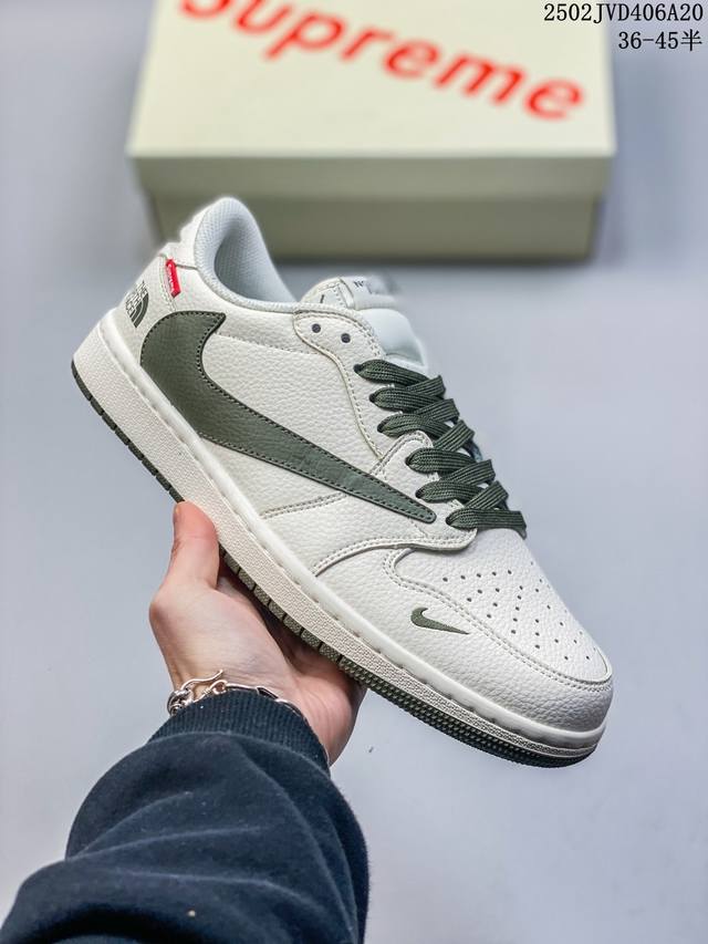 220 海外爆款限量发售！公司级 Travis Scott X Fragment Design X Jordan Air Jordan 1 Low Og Sp