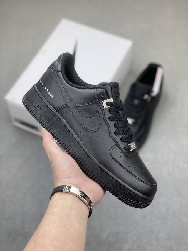 工厂套现 福利特价110 原本地200版本 Nike Air Force 1 Low 9S联名黑 空军一号低帮运动休闲板鞋 原楦头原纸板 打造纯正空军版型 专注