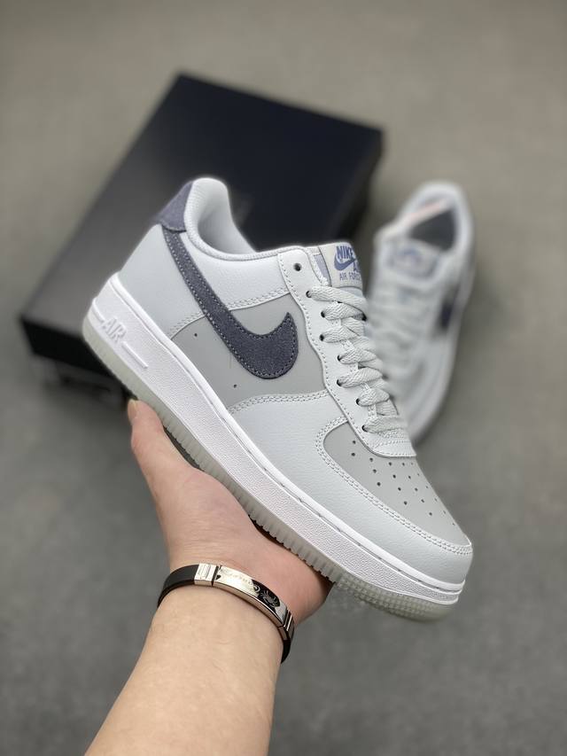 工厂套现 福利特价110 原本地200版本 Nike Air Force 1 Low 狼灰 原楦头原纸板 打造纯正空军版型 专注外贸渠道 全掌内置蜂窝气垫 原盒