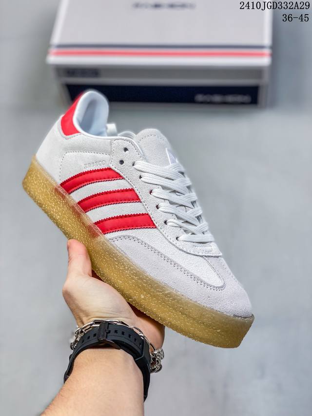 160 Adidas阿迪达斯男女通用X Kith X Clarks Samba "8Th Street -... 尺码：36-45半 36-45 10Jgd33