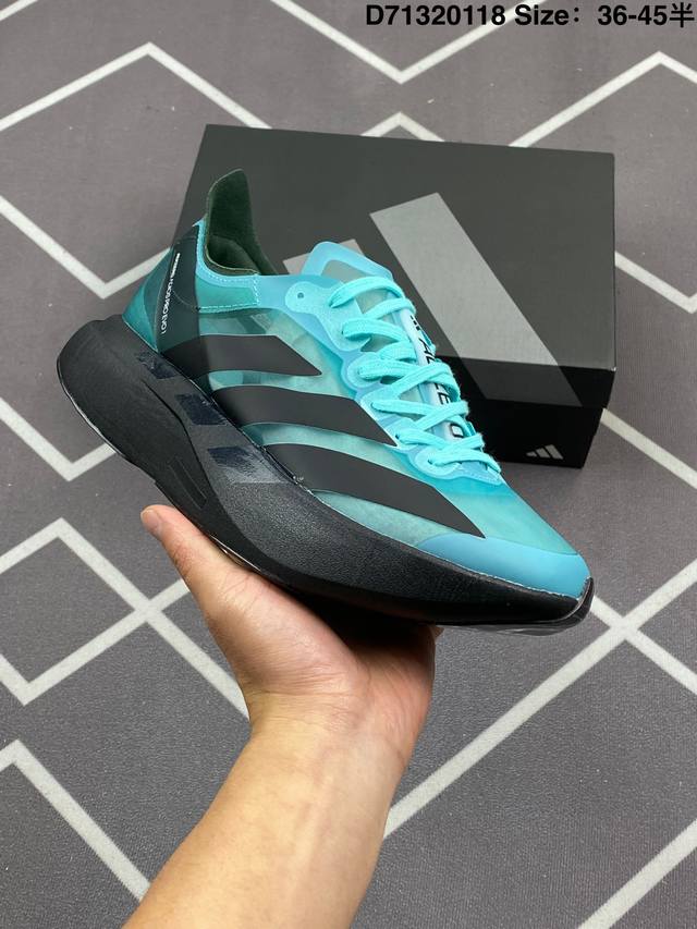 220 Adidas Adizero Adios Pro Evo 1 白蓝 货号：Ih5586 尺码：36 36.5 37 38.5 39 40 40.5 4 - 点击图像关闭