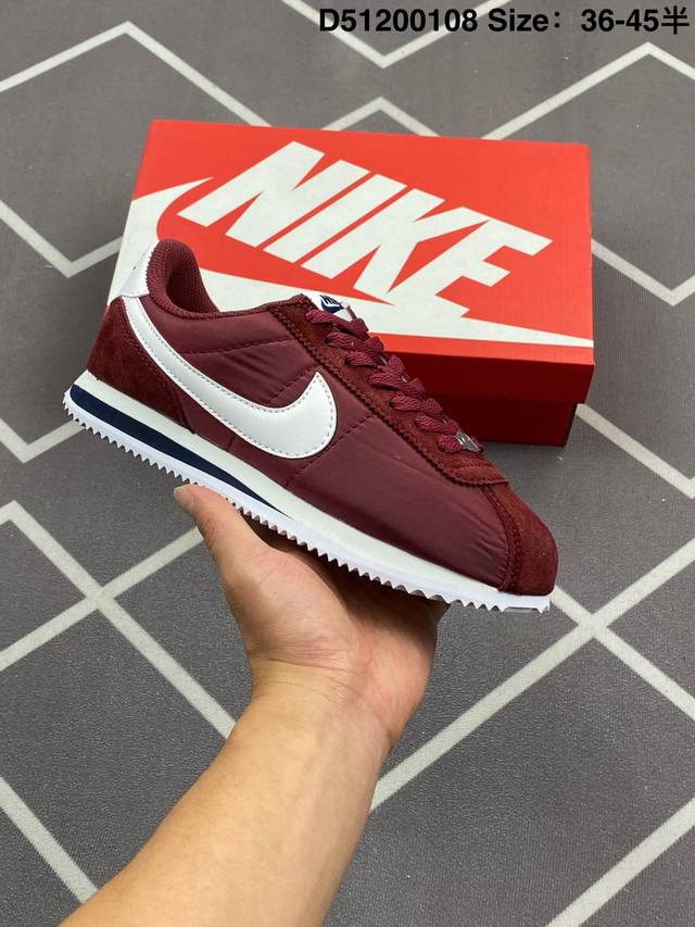 140 Nike Cortez “Dark Russet” 柔软舒适防滑耐磨 低帮跑步鞋 男女同款 棕色 货号: Hf3142-200 编码:D51200108