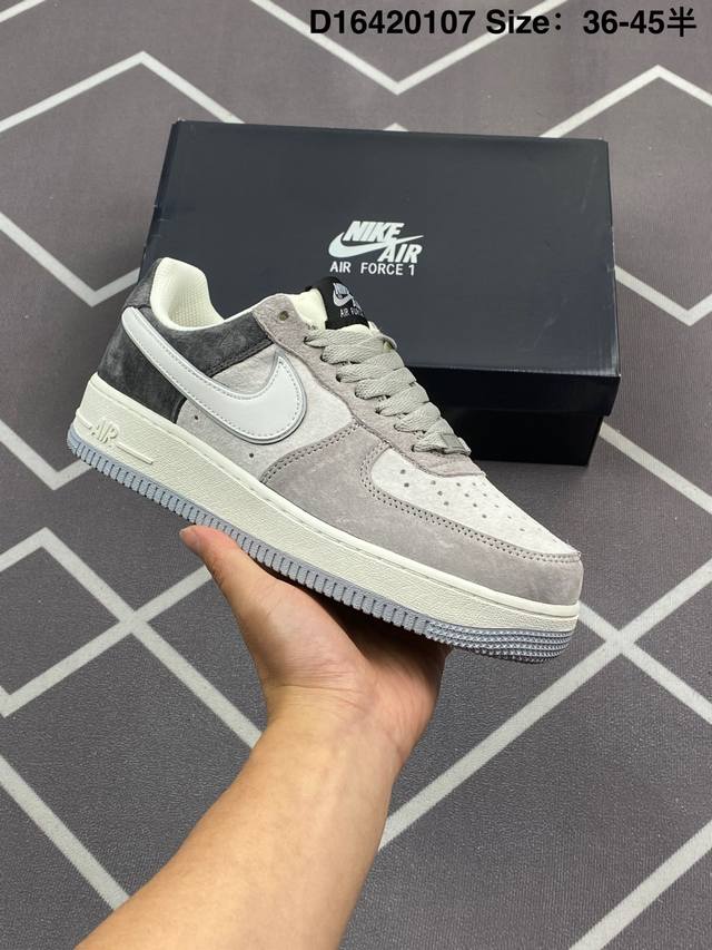 290 公司级Nike Air Force 1'07 Lv8 原楦头原纸板 打造纯正低帮空军版型 专注外贸渠道 全掌内置蜂窝气垫 原盒配件 原厂中底钢印、拉帮完