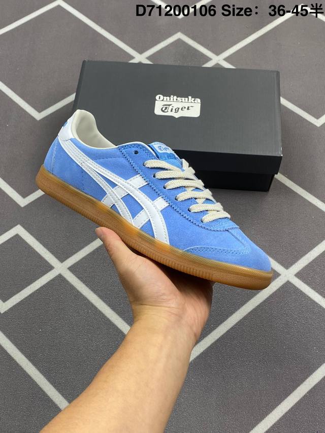 140 公司级亚瑟士 Onitsuka Tiger Tokuten 复古低帮休闲跑鞋 实拍首发 Tokuten的灵感来源于80年代的室内用鞋 T-Toe前足补强