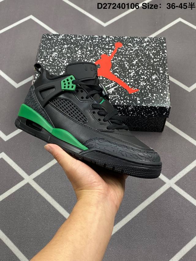 170 耐克 Nike Jordan Spizike Low 经典爆裂纹复古运动篮球鞋！全新低帮造型吸睛！整双鞋在融合了 Air Jordan 经典鞋款中的标志