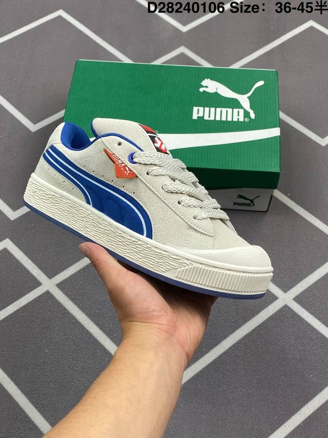 170 公司级Puma Suede Xl Crush Stay Pufl 防滑耐磨 彪马低帮经典百搭休闲运动板鞋 货号:399671 01 尺码:36 37 3