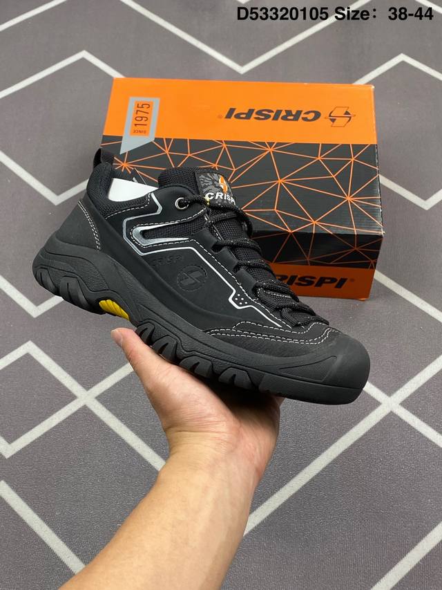 220 意大利户外登山鞋品牌·克里斯皮Crispi Monaco Low Gtx Boots 摩洛哥系列秋冬户外防水防滑徒步登山鞋靴“深灰绿黑”20313566