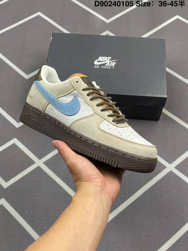 170 耐克Nike Air Force 1‘07 空军一号低帮百搭休闲运动板鞋。柔软、弹性十足的缓震性能和出色的中底设计，横跨复古与现代的外型结合，造就出风靡