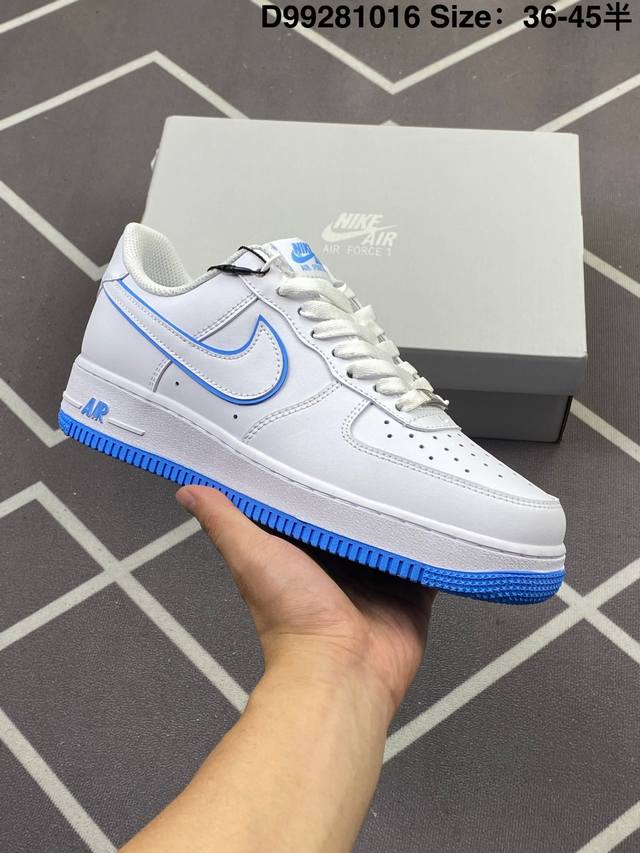 200 耐克 Nike Air Force 1 ’07 空军一号低帮百搭休闲运动板鞋。柔软、弹性十足的缓震性能和出色的中底设计，横跨复古与现代的外型结合，造就出