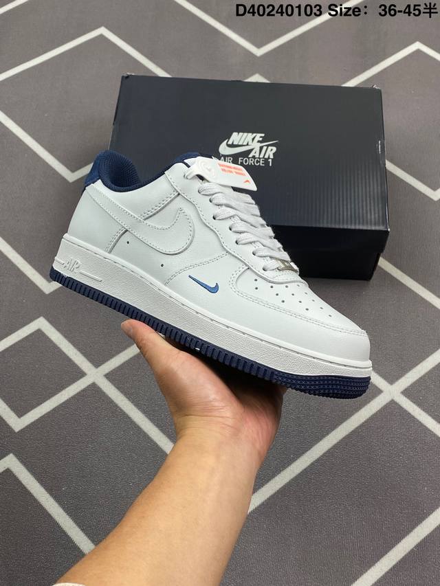 170 真标耐克Nike Air Force 1“07空军一号低帮百搭休闲运动板鞋。柔软、弹性十足的缓震性能和出色的中底设计，横跨复古与现代的外型结合，造就出风