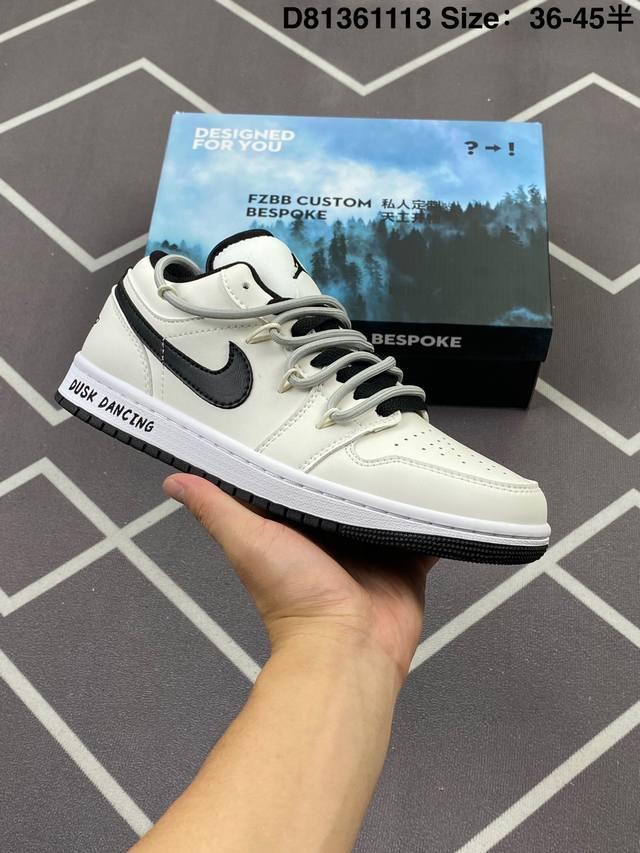 250 耐克 乔丹Air Jordan 1 Low Aj1 乔1 乔丹1代Aj1 解构绑带 双鞋带 低帮复古文化休闲运动篮球鞋。该鞋款从 1985 年元年款汲取