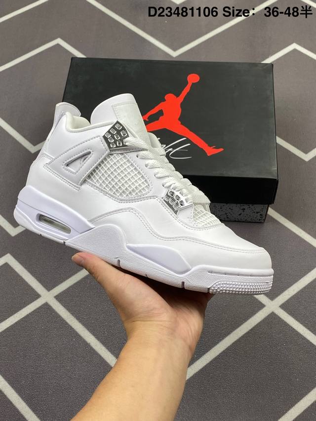 330 Air Jordan 4 Retro 迈克尔·乔丹Aj4代中帮复古休闲运动文化篮球鞋 货号:308487 100 尺码:36-48半 Id:D23481