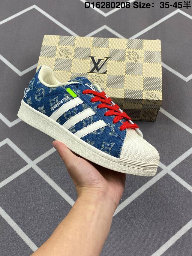 200 阿迪达斯Adidas Superstar 三叶草 厚底增高 贝壳头系列经典休闲运动板鞋 尺码：36 36 37 38 38 39 40 40 41 42