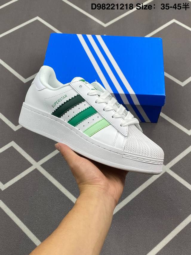 160 真标阿迪达斯Adidas三叶草 Originals Superstar贝壳头系列低帮经典百搭休闲运动板鞋 货号:Eg4958 尺码:如图 D982212