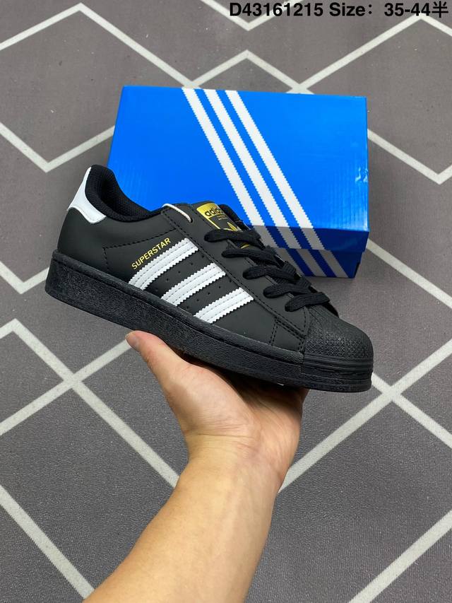 120 阿迪达斯Adidas三叶草 Originals Superstar贝壳头系列低帮经典百搭休闲运动板鞋 货号:Eg4959 尺码:如图 D43161215