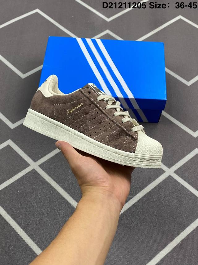 150 真标阿迪达斯Adidas三叶草 Originals Superstar Ayoon W贝壳头系列低帮经典百搭休闲运动板鞋 货号:If7677 尺码36