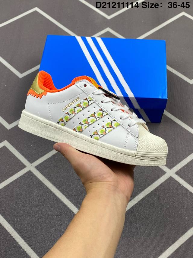 150 公司级Adidas Originals Superstar Ayoon W渠道正品订单 诠释市场最高工艺水平 贝壳头经典小白板鞋 专柜上架同步配色 全鞋