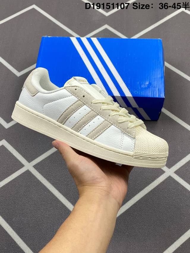 110 真标阿迪达斯Adidas三叶草 Originals Superstar贝壳头系列低帮经典百搭休闲运动板鞋 货号:Gy3429 尺码:36 36.5 37 - 点击图像关闭