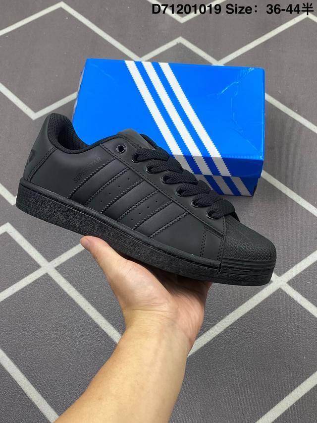 140 阿迪达斯Adidas三叶草 Originals Superstar贝壳头系列低帮经典百搭休闲运动板鞋 货号:Bs0810 编码：D71201019 Si - 点击图像关闭