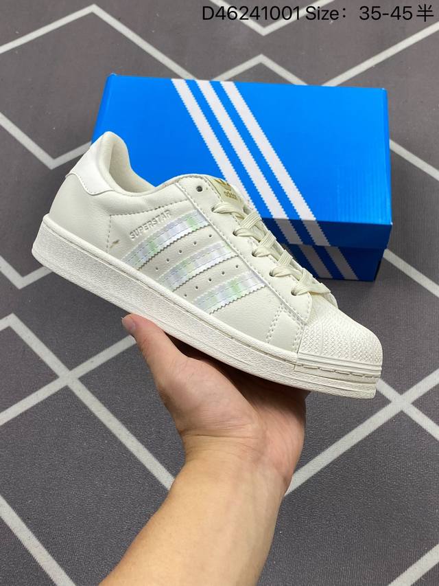 170 公司级阿迪达斯Adidas三叶草 Originals Superstar贝壳头系列低帮经典百搭休闲运动板鞋 货号:Hq6668 尺码:如图 D46241