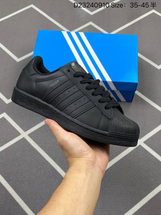 170 阿迪达斯 Adidas Superstar 三叶草经典贝壳头系列 新款休闲板鞋潮流男女士运动鞋 。鞋面柔软皮革材质 标志性的贝壳鞋头，锯齿三条纹，简约的 - 点击图像关闭