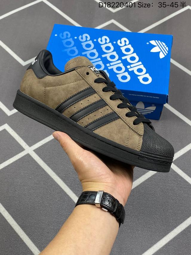 160 贝壳头阿迪达斯Adidas三叶草 Originals Superstar Pride Rm贝壳头系列低帮经典百搭休闲运动板鞋 货号:If9034 尺码: