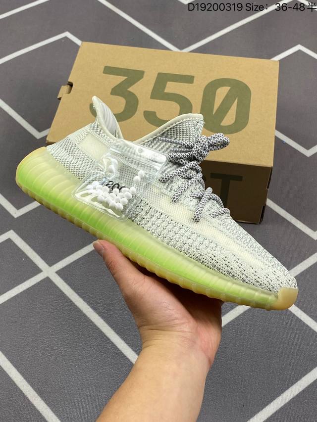 140 真爆Adidas 椰子350 Yeezy 350 V2 镂空蚕丝半透明呼吸网纱材质 Kanye West X Adidas Yeezy Boost 35