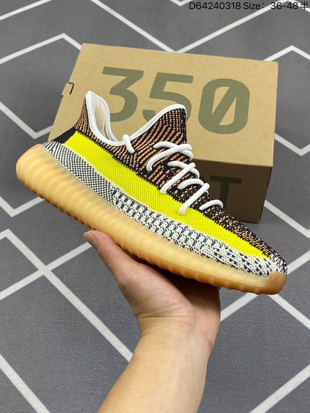 170 Adidas 阿迪达斯 Yeezy Boost 350 V2 椰子 休闲透气缓震舒适 百搭轻便中底慢跑鞋 椰子鞋经典运动鞋中性跑鞋 是Adidas Ye