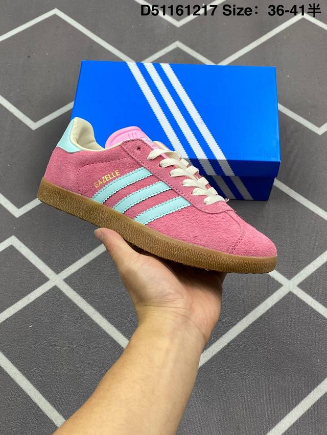 120 真标Gucci X Adidas Originals Gazelle Indoor 三叶草休闲防滑耐磨低帮板鞋 官方货号:707868 Uwy20 71