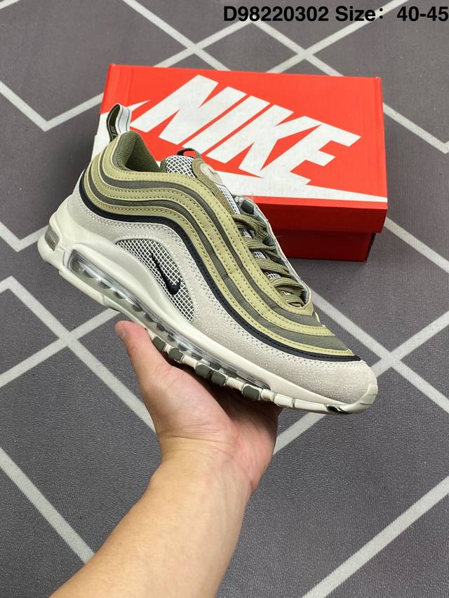 160 真标耐克Nike Air Max 97 Se “Pastel” 耐克2021款Max97子弹！ Id:D98220302 Size:40-45