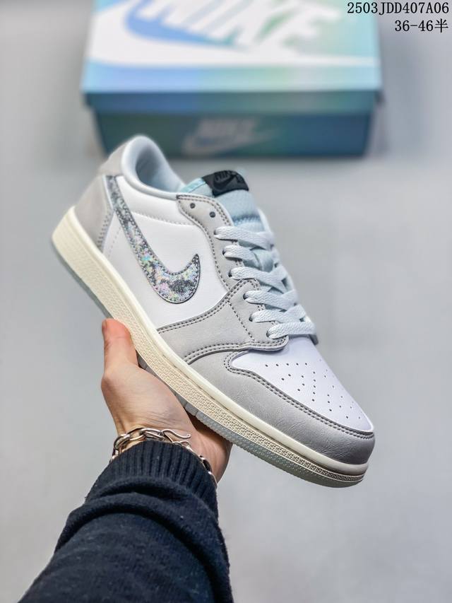 130 【公司级】耐克 乔丹Air Jordan 1 Low Aj1 乔1 乔丹1代Aj1 低帮复古文化休闲运动篮球鞋。该鞋款从 1985 年元年款汲取设计灵感