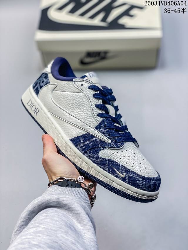 220 海外爆款限量发售！公司级 Travis Scott X Fragment Design X Jordan Air Jordan 1 Low Og Sp