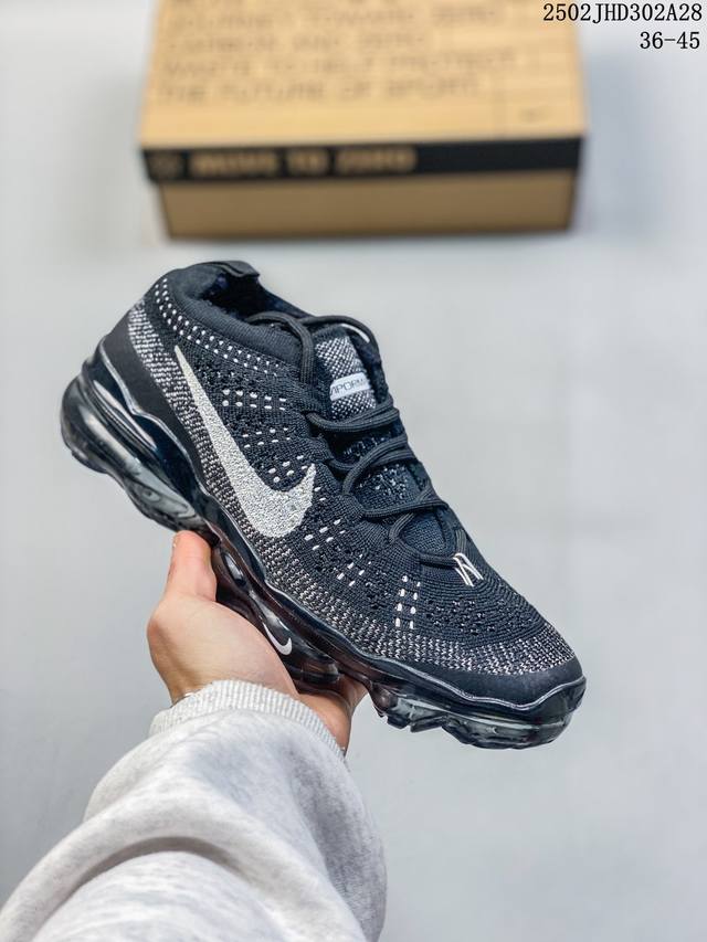 170 真标耐克Nk Vapormax 2023 Flyknit 耐克2023飞织透气休闲全掌大气垫跑鞋 货号：Dv1678-003 尺码:见图 编码：03Jh