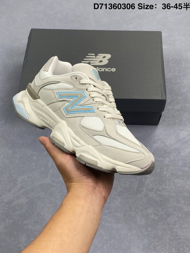 250 公司级 New Balance Nb 9060 舒适 防滑耐磨 低帮 生活休闲鞋 男女同款 灰白色 货号: U9060Zga 编码:120036 尺码：