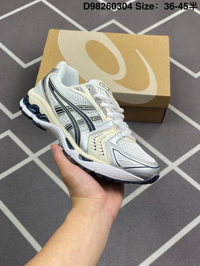 180 公司级Asics Gel-Kayano 14 公司级版本 亚瑟士运动休闲透气专业跑鞋 采用工程弹性双层再生针织密度鞋面材质 后跟3D可视Gel缓震乳胶物 - 点击图像关闭