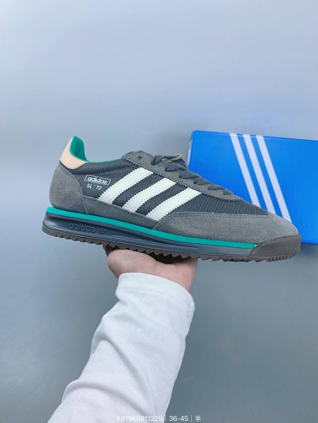 ：180 公司级阿迪达斯Adidas Sl 72 Rtn三叶草复古休闲跑步鞋休闲运动鞋 Size：如图 编码：K619K0411229