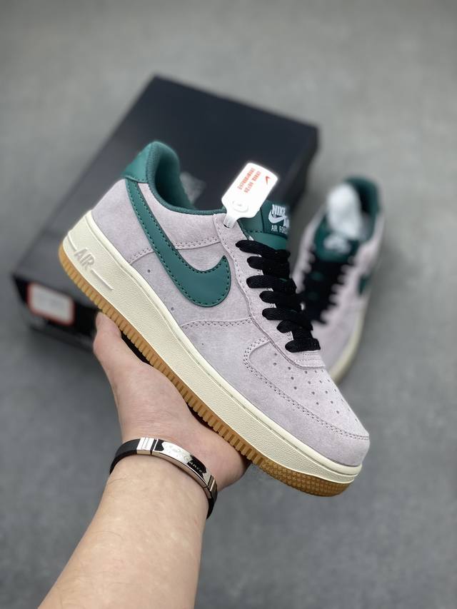 工厂套现 福利特价110 原本地260版本 海外限量发售 公司级 Nike Air Force 1 Low 灰绿全麂皮低帮空军一号休闲板鞋 定制皮料 原楦原纸板 - 点击图像关闭