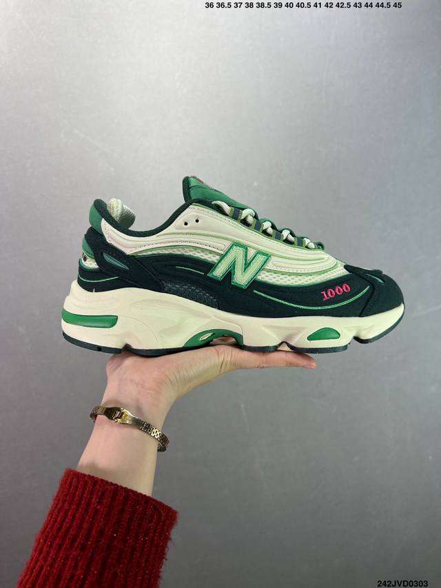 220 公司级新百伦New Balance 1000 系列低帮复古老爹风休闲运动跑步鞋 New Balance 在不同配色上其鞋面材质呈现不同感觉，无论是运动风