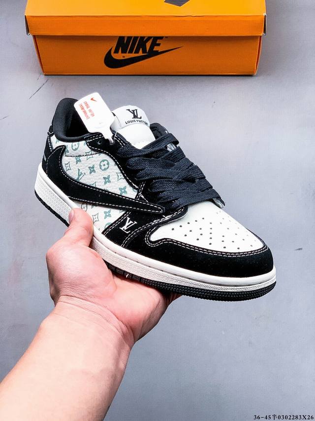 集图 180 公司级！耐克Nike Air Jordan Low 1 乔1低帮倒勾经典休闲鞋 0302283X26 - 点击图像关闭