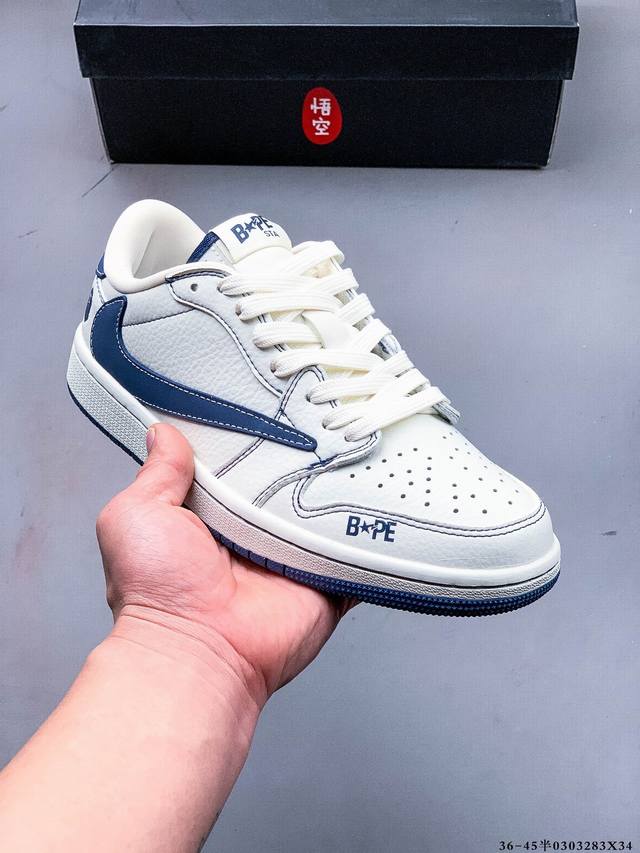 集图 230 公司级头层！耐克Nike Air Jordan 1 Low Aj1乔1 倒勾低帮潮流缓运动休闲板鞋。Aj1 低帮拼接 完美版型真头层牛皮# 内置缓 - 点击图像关闭