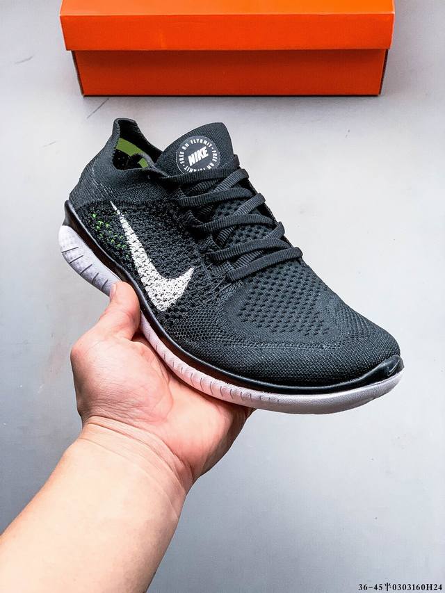 170 公司级！耐克Nike Free Flyknit 赤足5.0超轻网面透气慢跑鞋 0303160H24