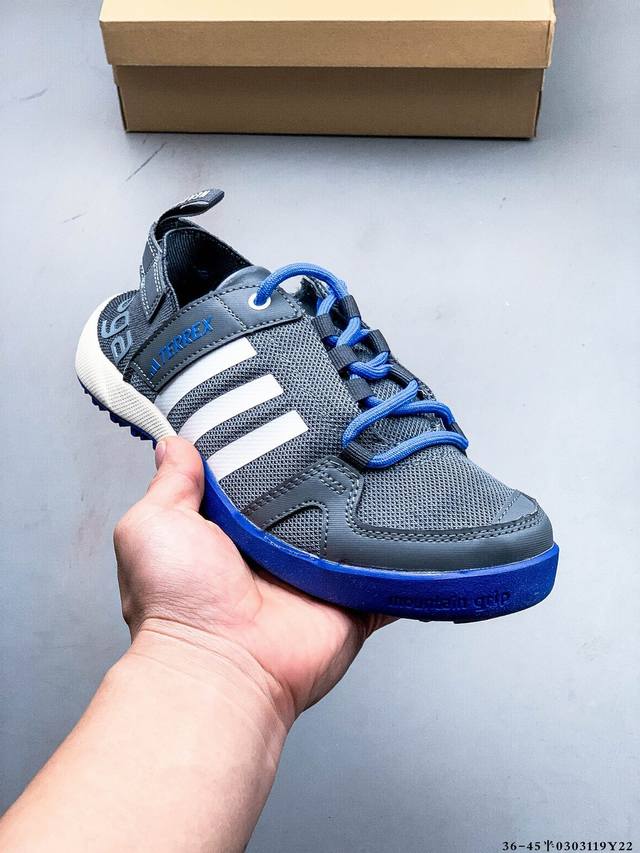 集图 160 Adidas阿迪达斯 Terrex Daroga Twp 30 Blue 潮流百搭 耐磨防滑 溯溪鞋涉水鞋 0303119Y22