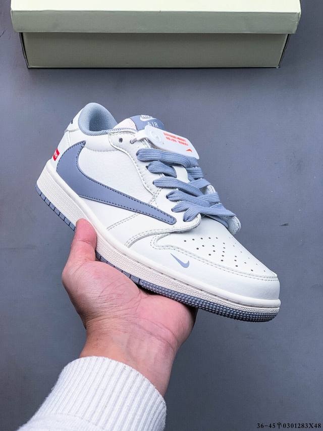 330 公司级头层！耐克Nike Air Jordan 1 Low Aj1乔1 低帮潮流缓运动休闲板鞋。Aj1 低帮拼接 完美版型真头层牛皮# 内置缓震气垫 原