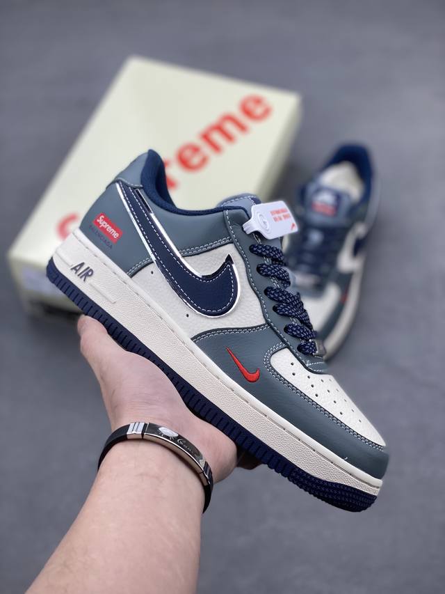 本地自取340 Nike Air Force 1 Low 07 X Supreme 原楦头原纸板 打造纯正低帮空军版型 专注外贸渠道 全掌内置蜂窝气垫 原盒配件 - 点击图像关闭