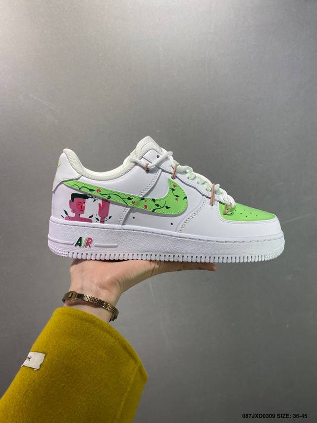 180 公司级 Nike Air Force 1 Low’07 空军一号低帮休闲板鞋 定制皮料 原楦原纸板 纯正空军版型 内置全掌气垫 货号：男 Cw2288-