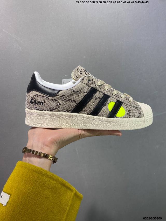 160 真标阿迪达斯Adidas三叶草 Originals Superstar Pride Rm贝壳头系列低帮经典百搭休闲运动板鞋 货号:Id1139 尺码:3