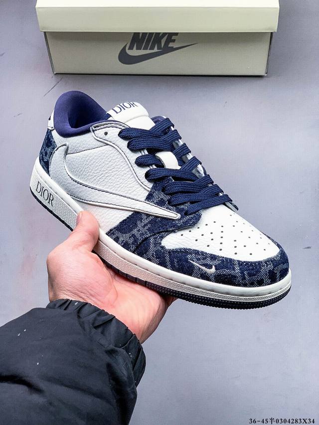 集图 230 公司级头层！耐克Nike Air Jordan 1 Low Aj1乔1 倒勾低帮潮流缓运动休闲板鞋。Aj1 低帮拼接 完美版型真头层牛皮# 内置缓