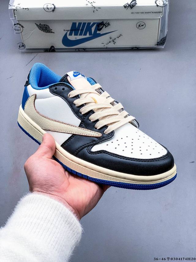 140 真标半码！耐克Nike Air Jordan Low 1 乔1低帮倒勾经典休闲鞋 0304174H20 - 点击图像关闭