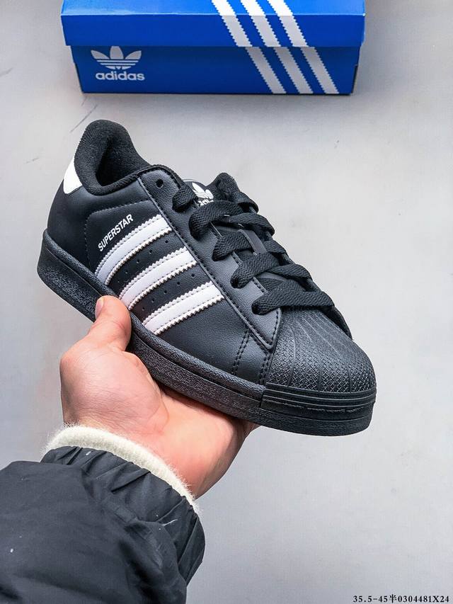 170 公司级！阿迪达斯Adidas Superstar 贝壳头经典百搭休闲板鞋 0305481X24